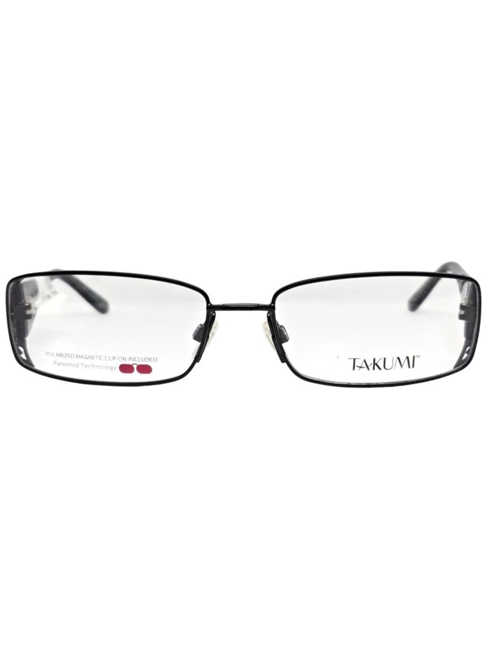 Takumi T9922 Eyeglass Frames 55-17-135 Black Rectangle Full Rim Women's Optical